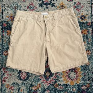 Taylor Stitch Foundation Shorts Men’s 34 Beige Organic Cotton Chino